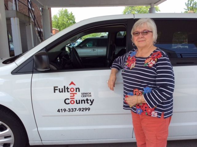 2015 photo Sally Lutz volunteer driver in July Bzz